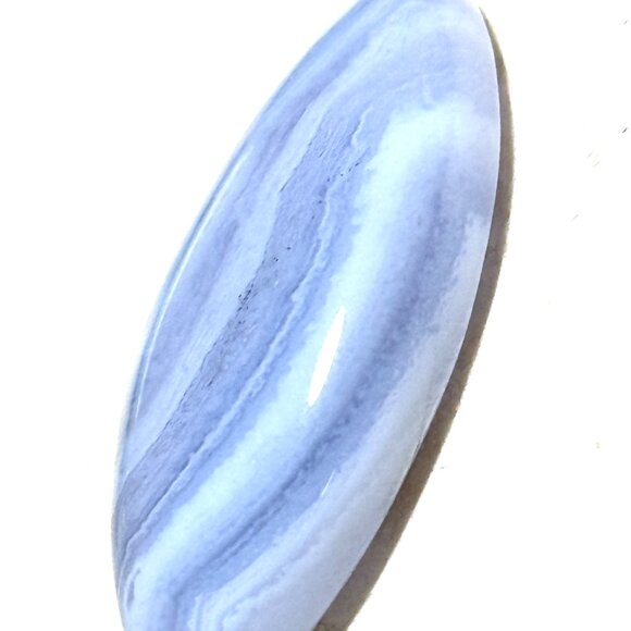 Blue Lace Agate Horse Eye Shape Cabochon - Picture 5 of 9